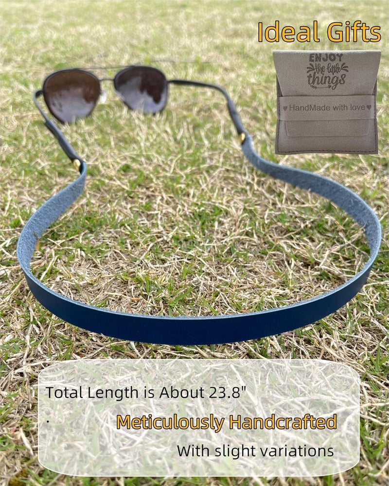 PROVBORN Store Full-grain Leather Glasses Strap Handmade Sports Sunglasses Eyeglasses Holders Around Neck Gifts for Men Women - Image 5